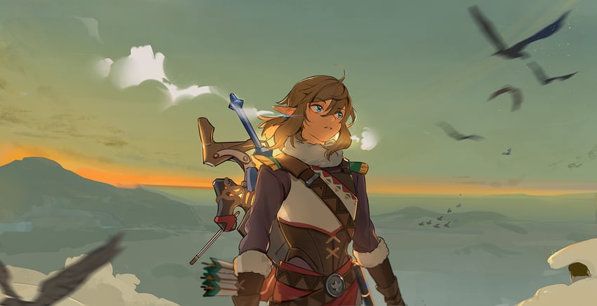 link (the legend of zelda and 1 more) drawn by leopardtiger