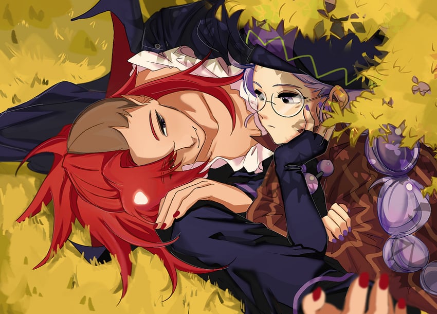 vampire cookie and alchemist cookie (cookie run) drawn by ponong