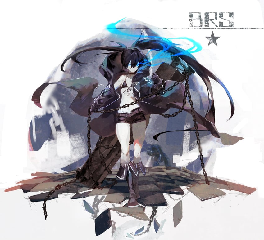 black rock shooter (black rock shooter) drawn by mutomorokoshi