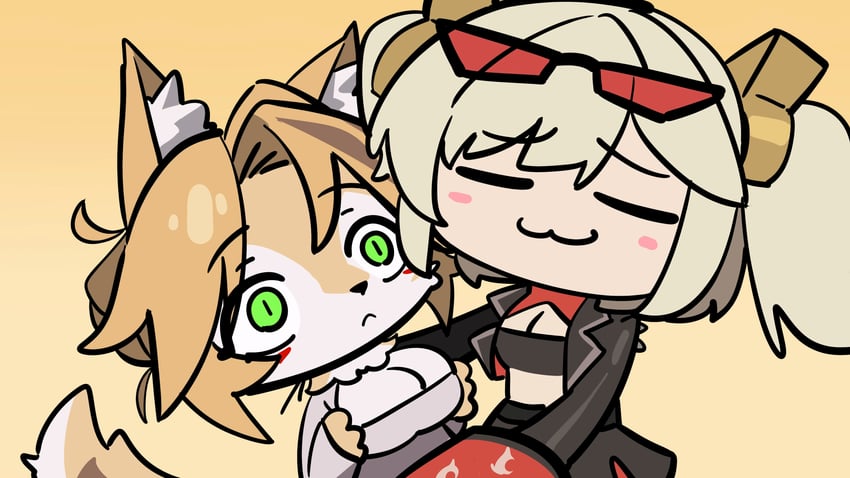 burnice white and pulchra fellini (zenless zone zero) drawn by grapeanime