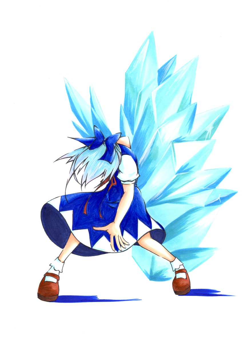 cirno and jin kisaragi (touhou and 1 more) drawn by hisousakuya