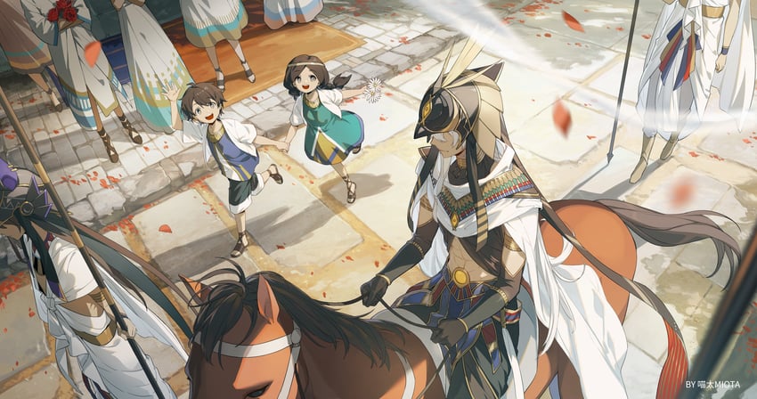 king deshret and kasala (genshin impact) drawn by miaotai_miota