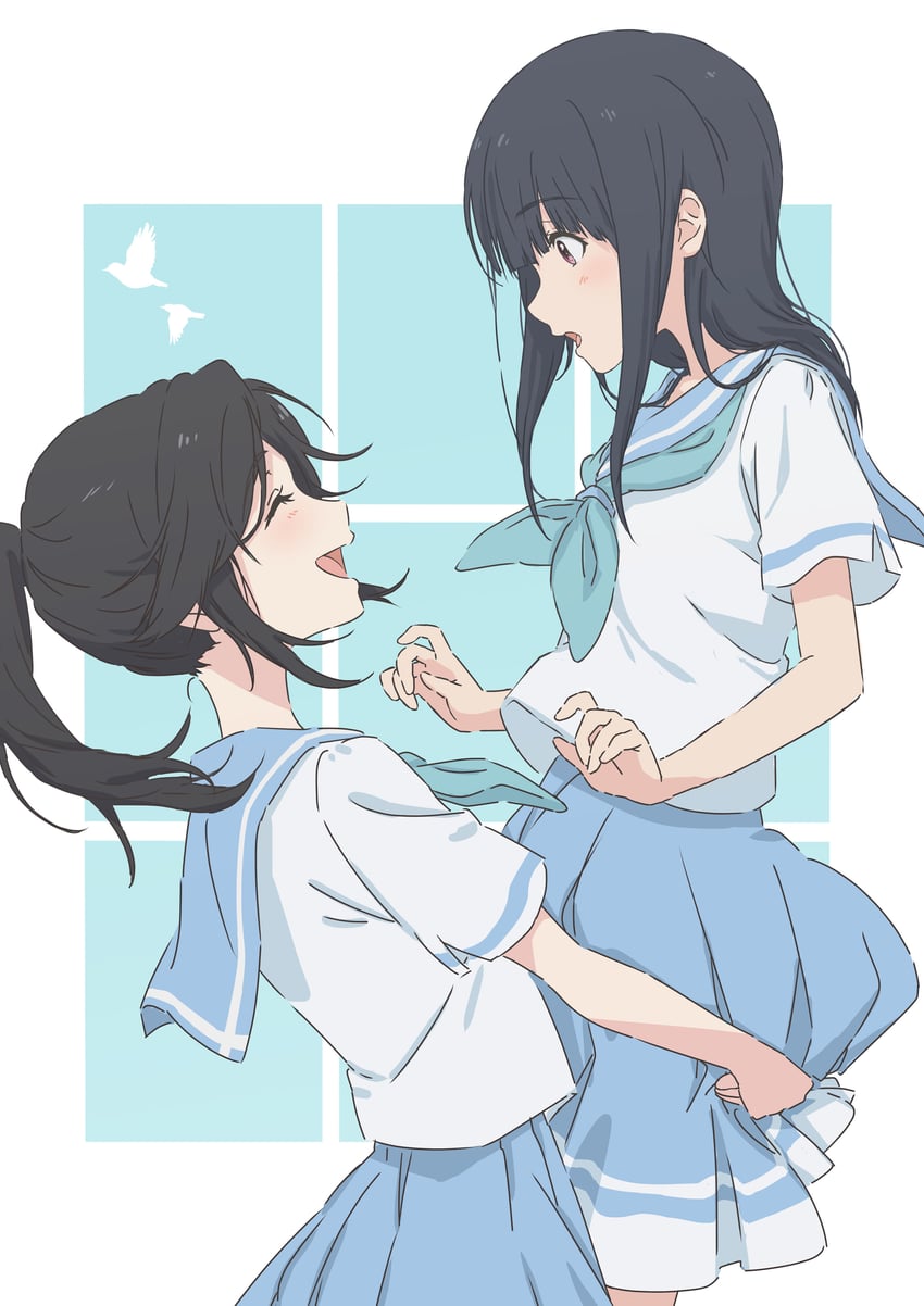 yoroizuka mizore and kasaki nozomi (hibike! euphonium and 1 more) drawn by asada7101