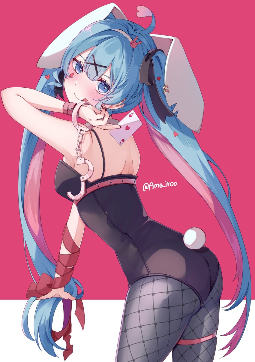 hatsune miku (vocaloid and 1 more) drawn by ame_iroo