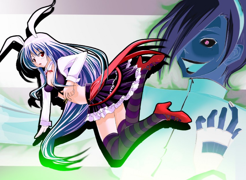 reisen udongein inaba and ash crimson (touhou and 2 more) drawn by mana900