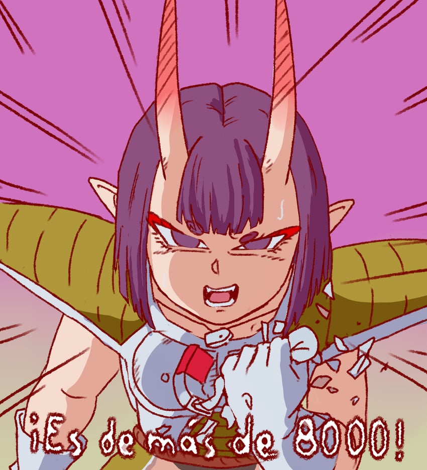 shuten douji and vegeta (fate and 3 more) drawn by hectaryecgaa