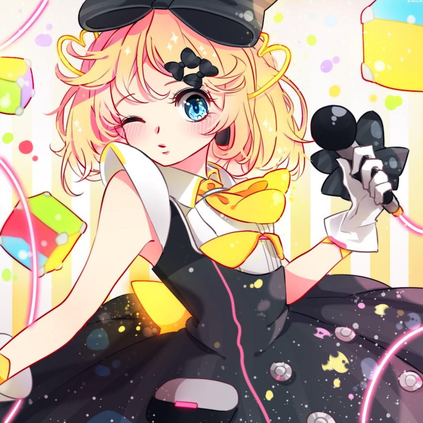 hatsune miku, kagamine rin, and magical mirai miku (vocaloid and 1 more) drawn by melling_rl