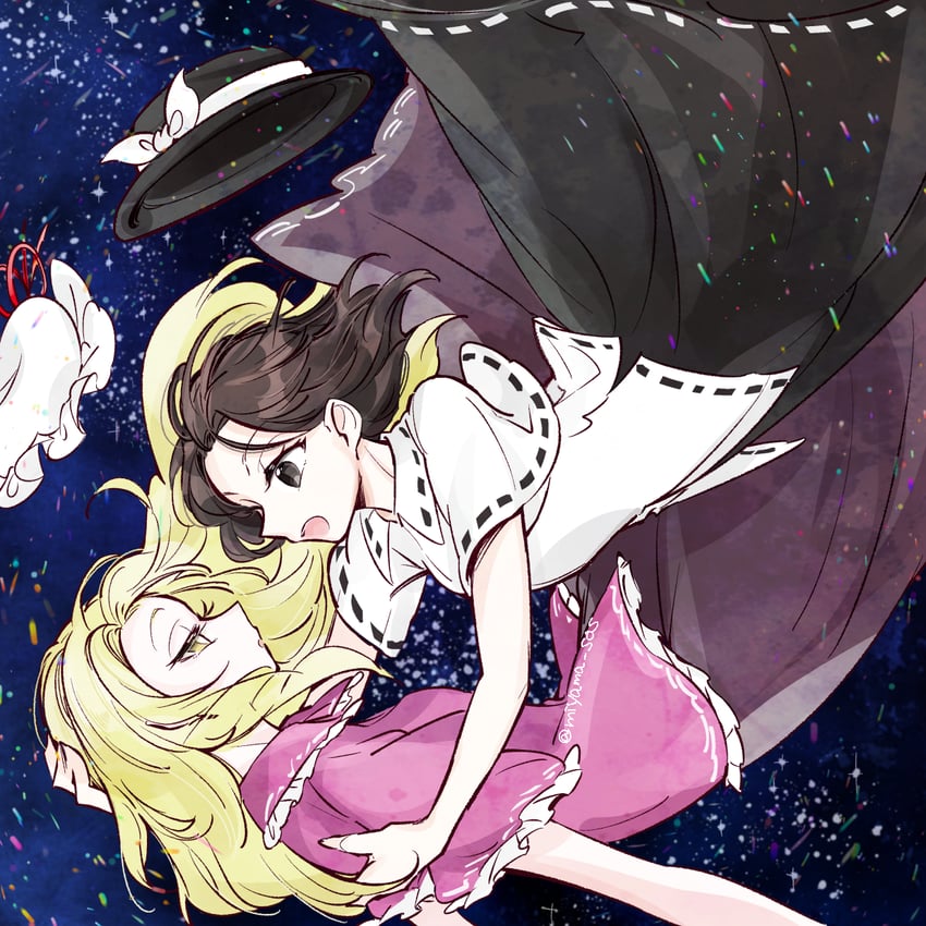 usami renko and maribel hearn (touhou and 1 more) drawn by tama_(hiroshige_36)