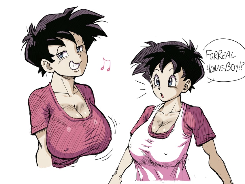 videl (dragon ball and 1 more) drawn by pseudocel