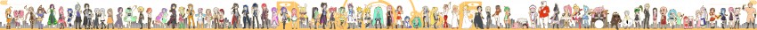 hatsune miku, hakurei reimu, kagamine rin, kagamine len, megurine luka, and 69 more (original and 18 more) drawn by metaphor_(artist)