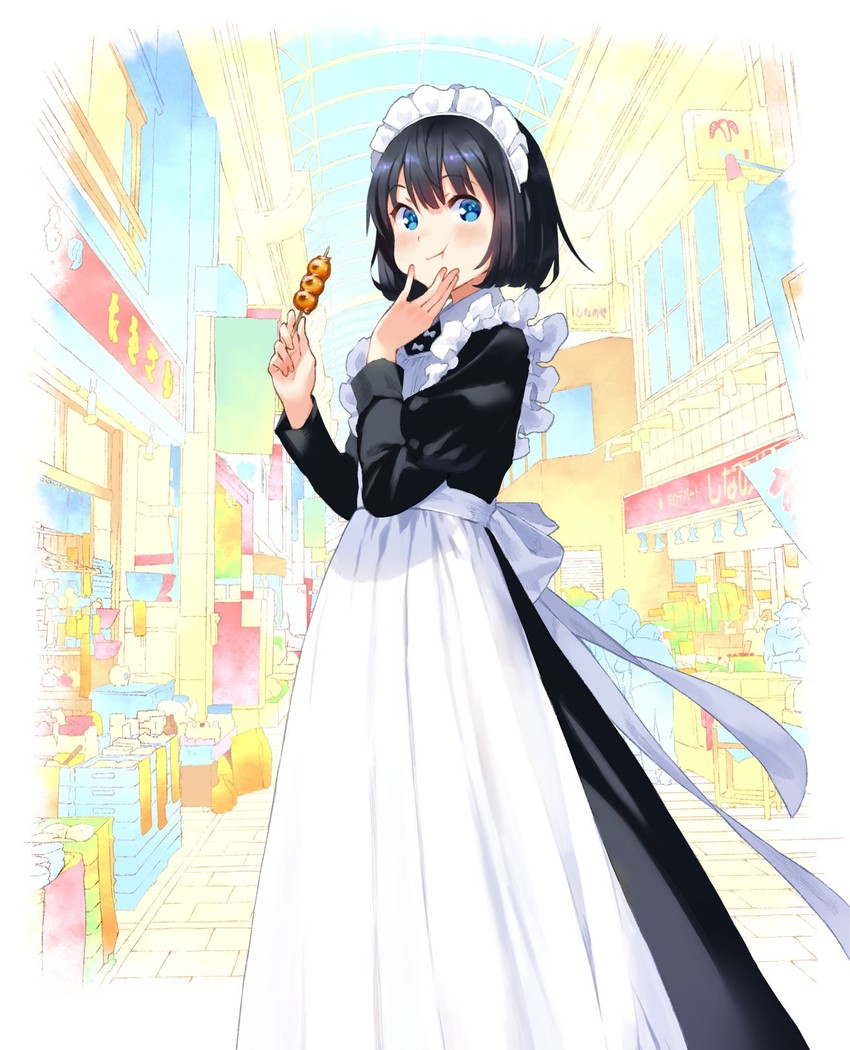 suzume (maid-san wa taberu dake) drawn by maeya_susumu