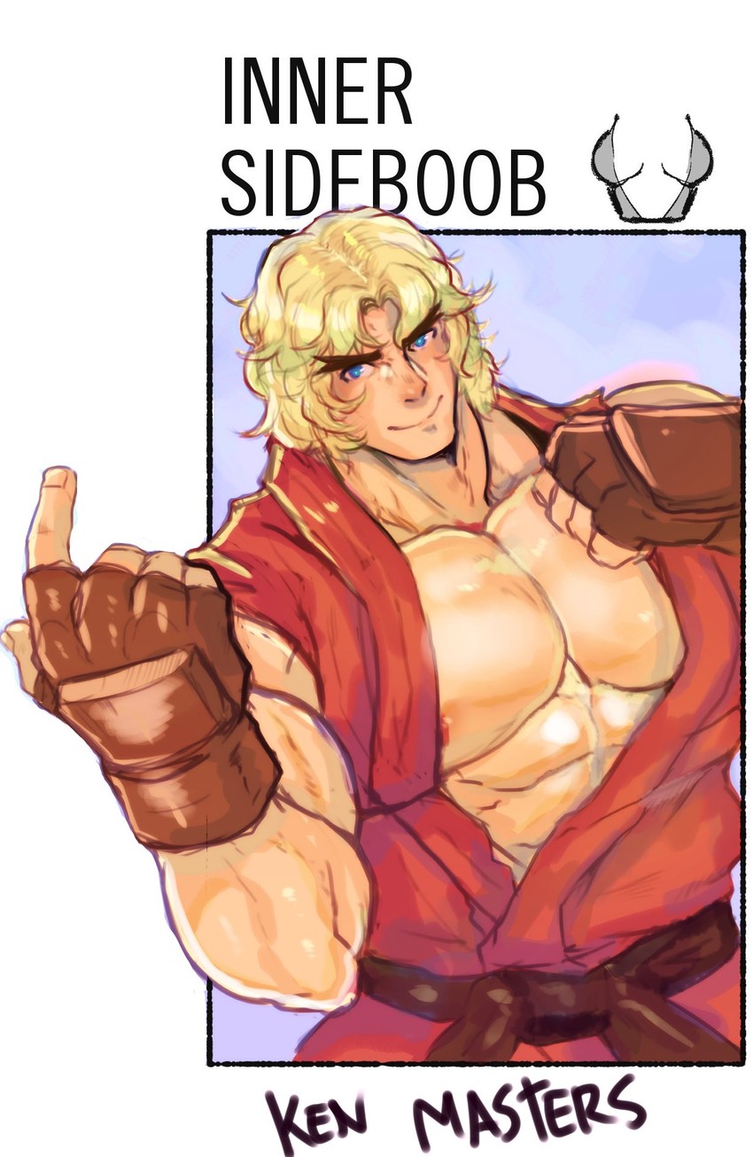 ken masters (street fighter and 2 more) drawn by robokeh