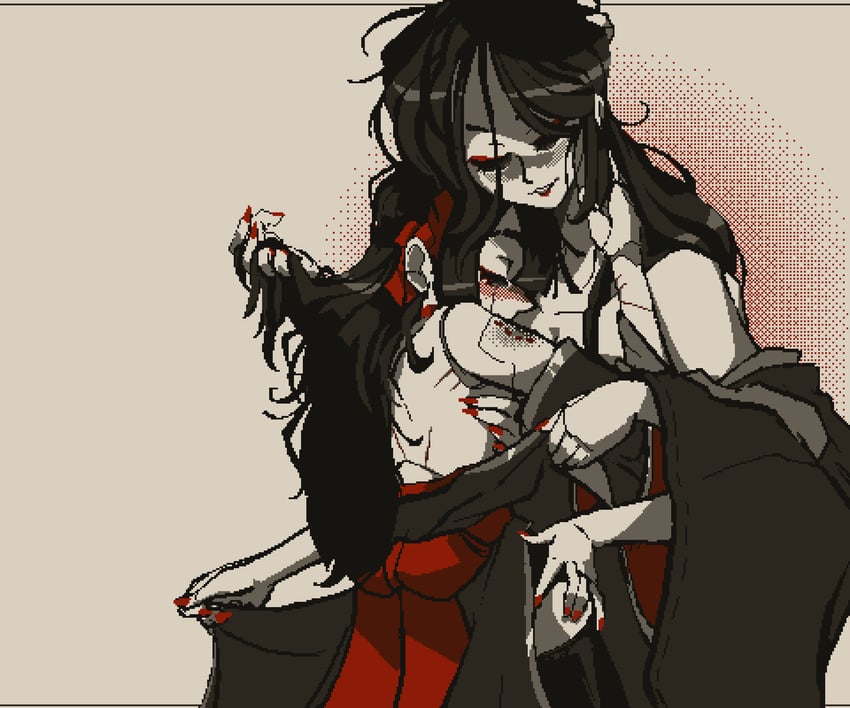 suu and momiji (blade sight) drawn by april_addaline