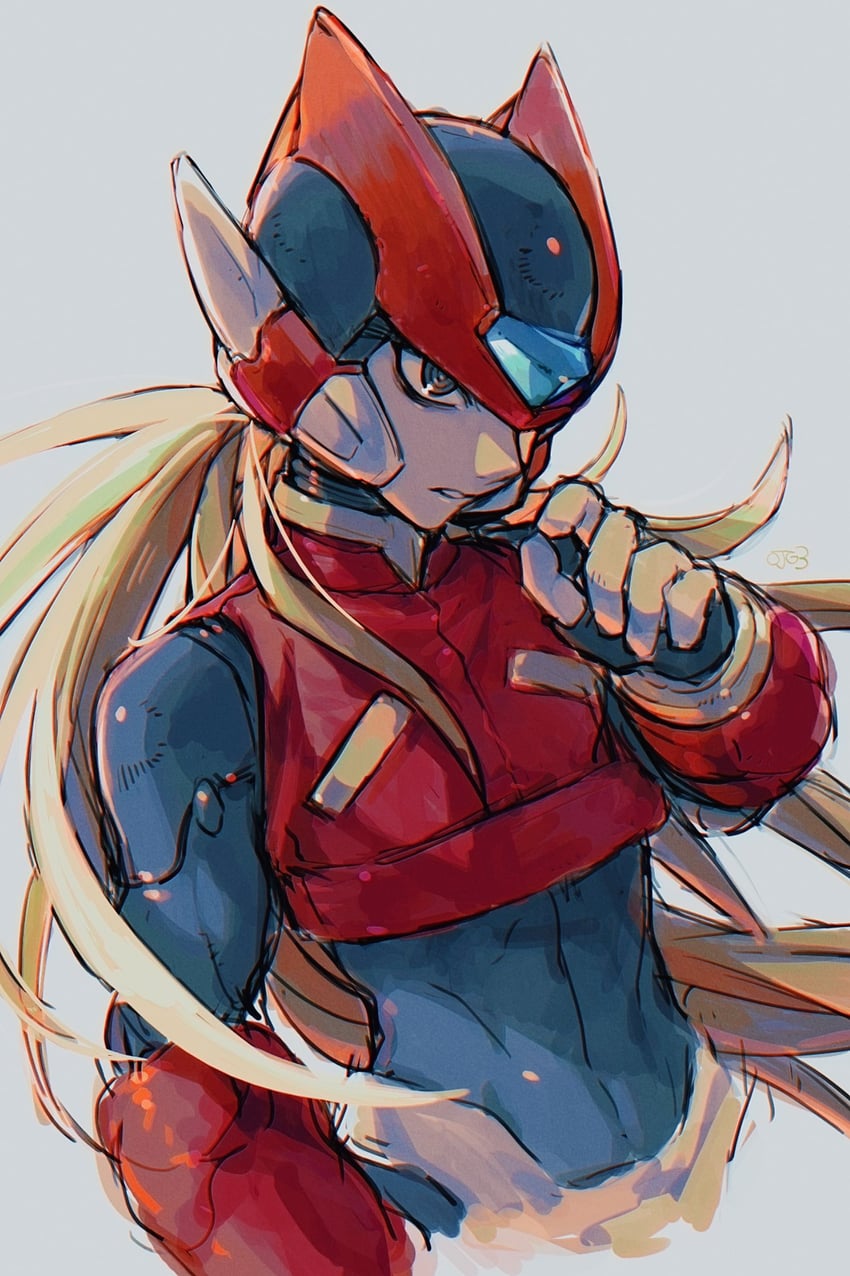 zero and zero(z) (mega man and 1 more) drawn by fumfum491