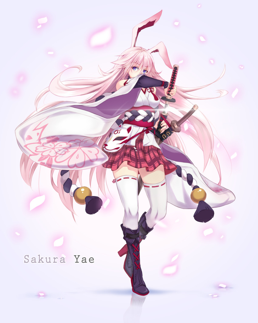 yae sakura (honkai and 1 more) drawn by kingame9994