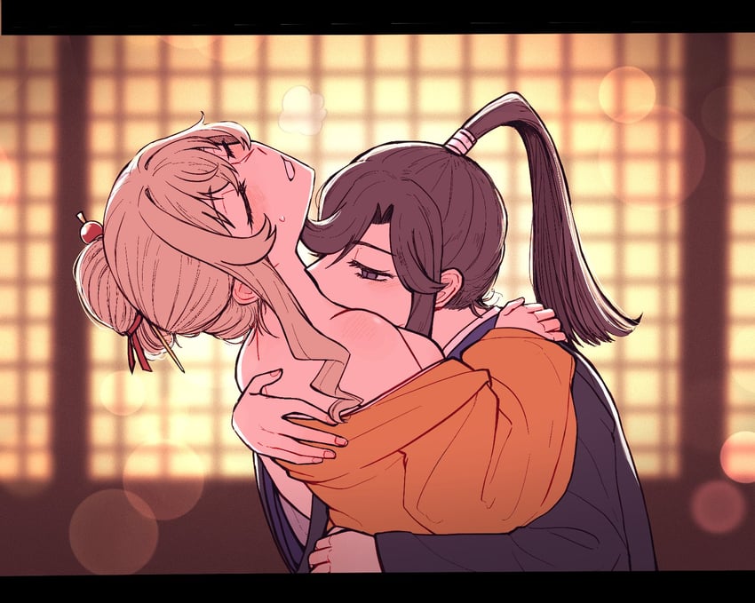saijou claudine and tendou maya (shoujo kageki revue starlight) drawn by rickonrk