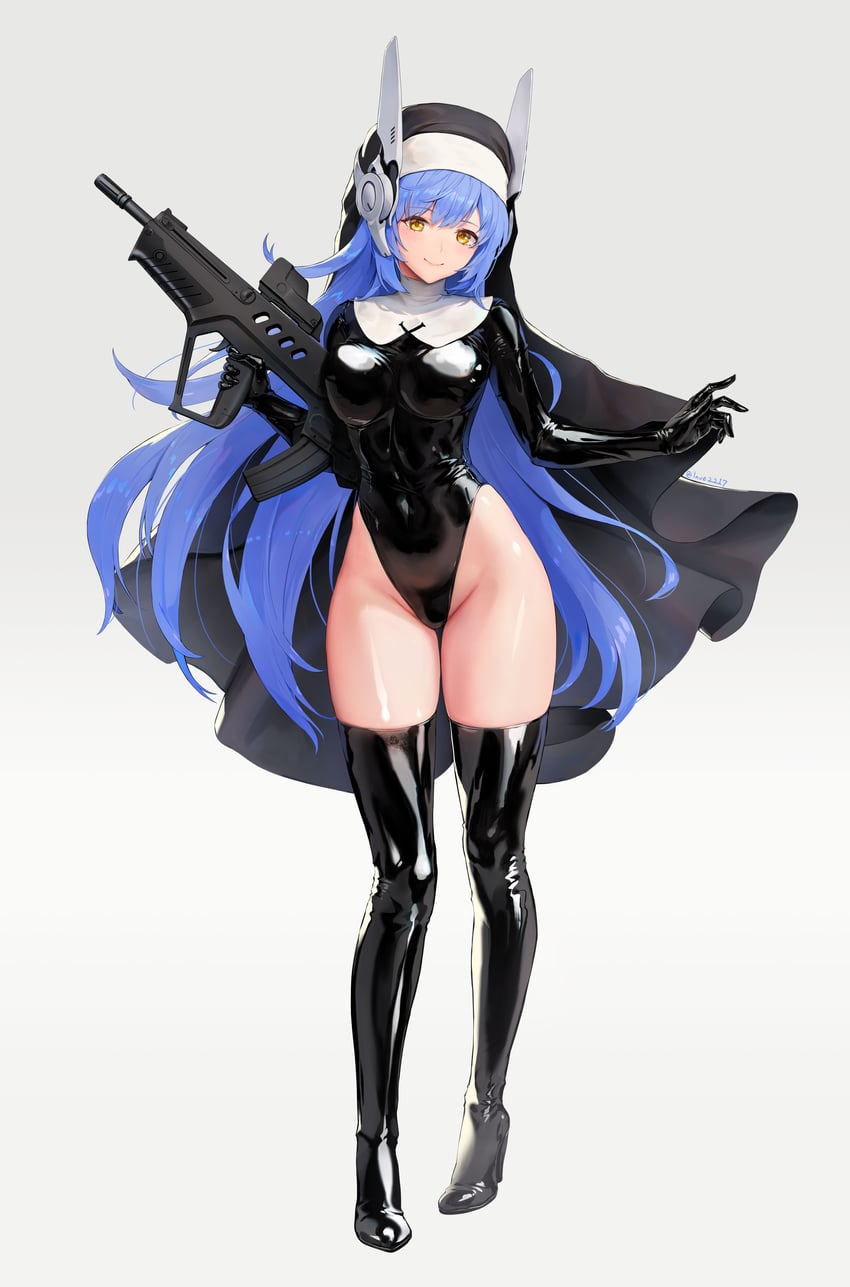 sakurako, justina follower, and tar-21 (blue archive and 1 more) drawn by y.i._(lave2217)