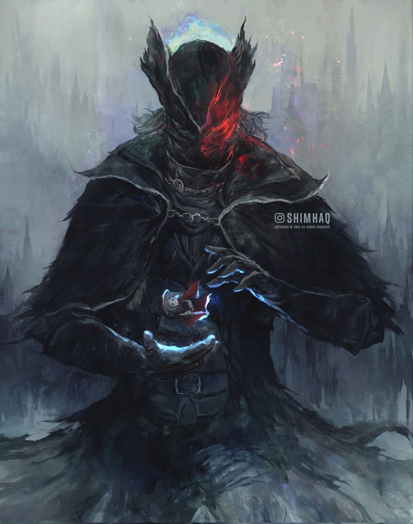 hunter (bloodborne) drawn by shimhaq