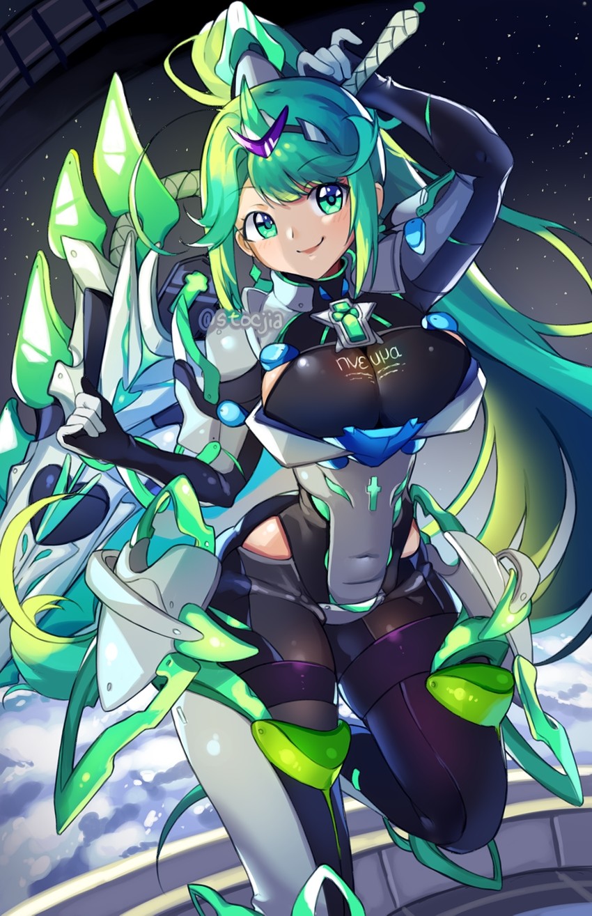 pneuma (xenoblade chronicles and 1 more) drawn by yagi_(kyuhyun)
