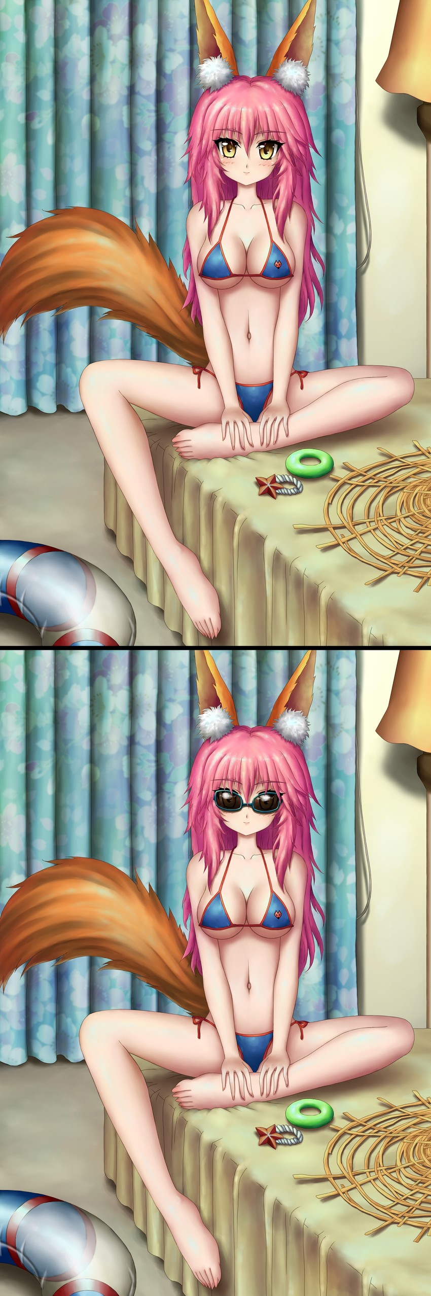 tamamo and tamamo no mae (fate and 1 more) drawn by jihadangel
