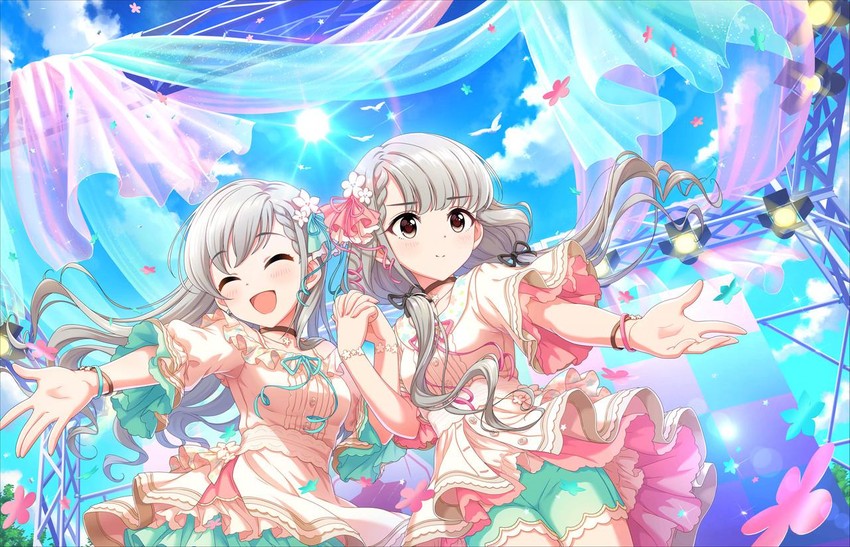 hisakawa hayate and hisakawa nagi (idolmaster and 2 more)