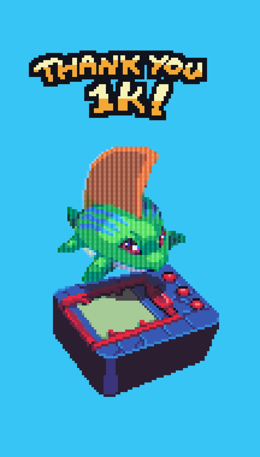 betamon (digimon) drawn by pixelboogsy