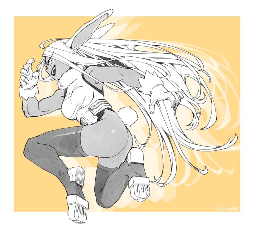 mirko (boku no hero academia) drawn by sake_goroke