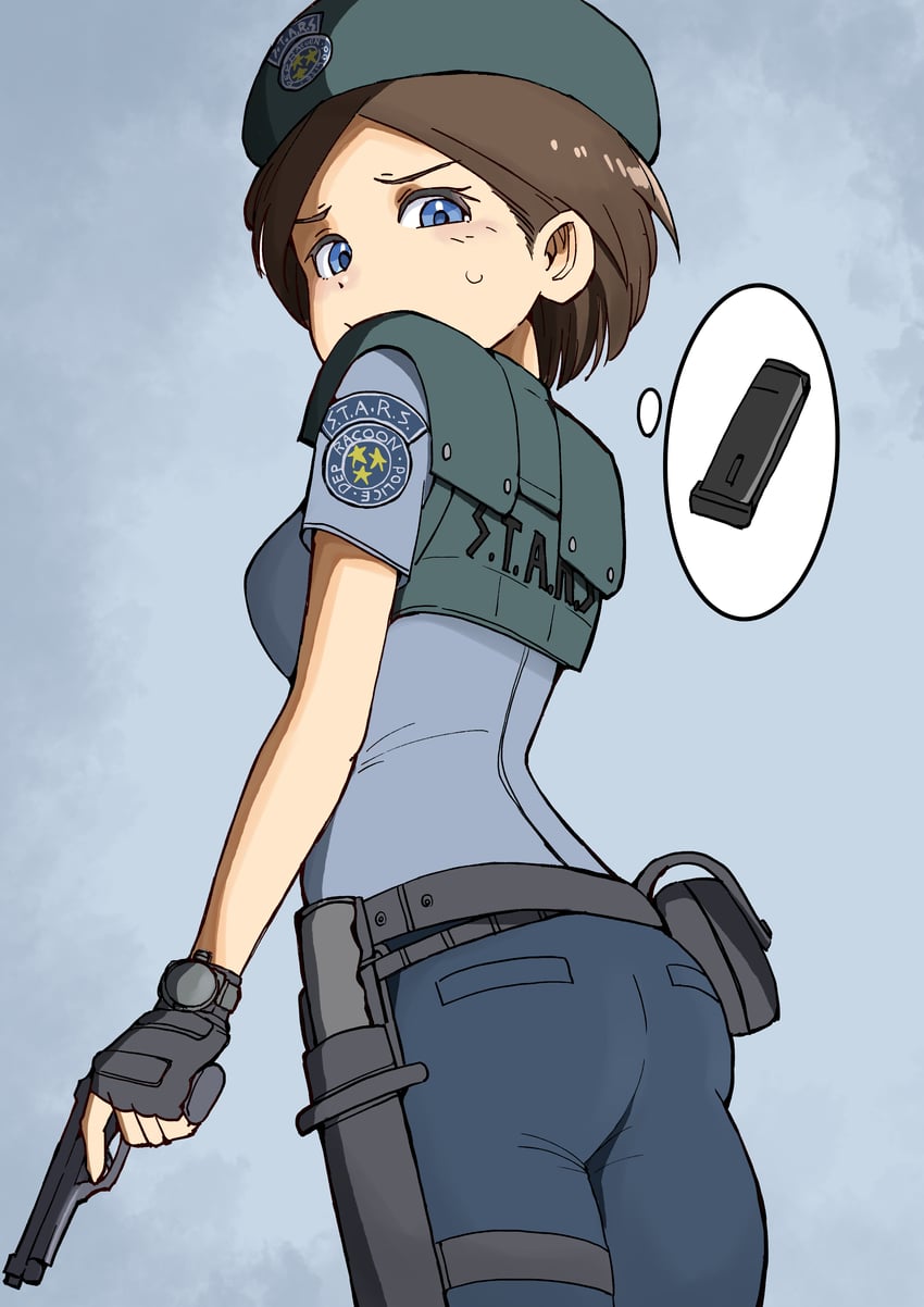 jill valentine (resident evil and 1 more) drawn by haldeco
