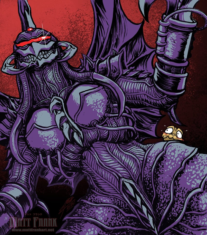 minilla and gigan's mother (godzilla and 2 more) drawn by matt_frank