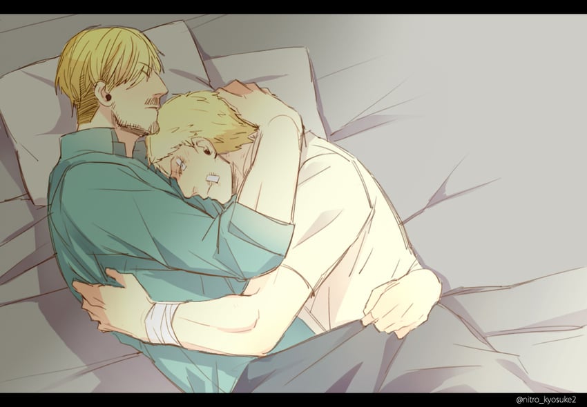 reiner braun and mike zakarius (shingeki no kyojin) drawn by kyosuke