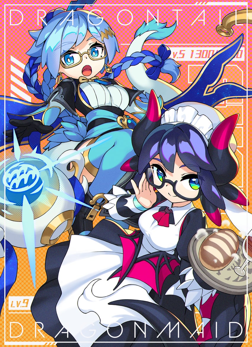 house dragonmaid and dragon tale fymena (yu-gi-oh!) drawn by rotix