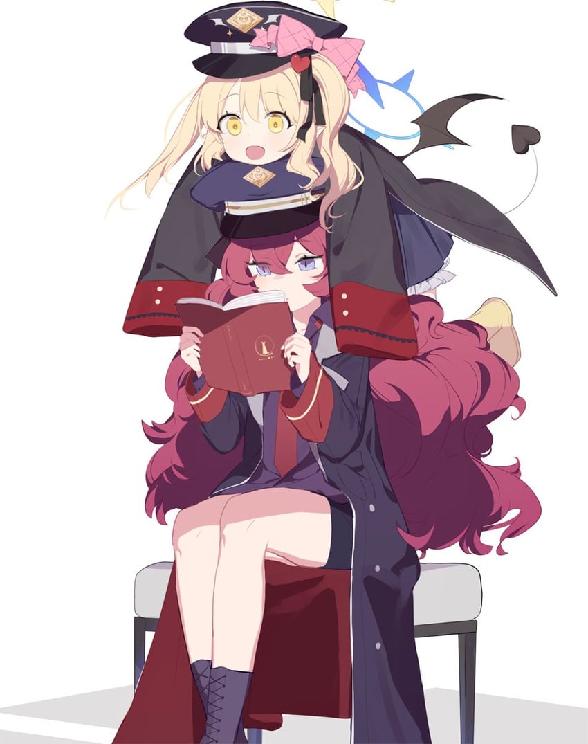 ibuki and iroha (blue archive) drawn by ba_fed_kitaku