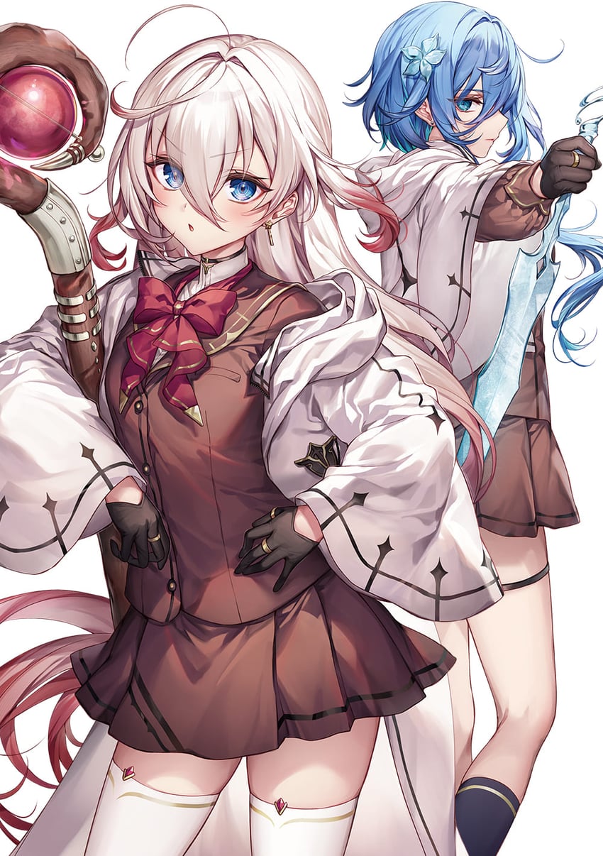 stella millesia and henrietta lazhward (tsundere majo wo korose to megami wa itta) drawn by komeshiro_kasu