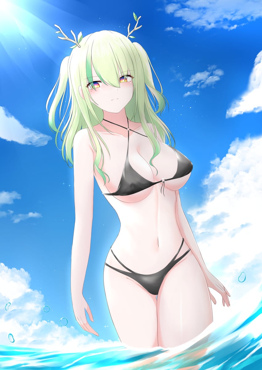 ceres fauna (hololive and 1 more) drawn by frokiya