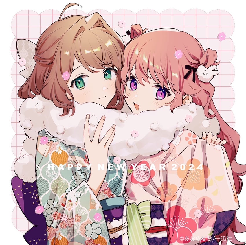 kagari mimi and totsuki shiina (kimi ga shinu made koi wo shitai) drawn by aono_nachi