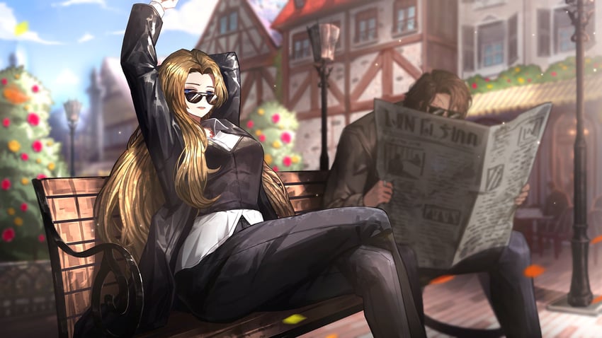 heathcliff and rodion (project moon and 1 more) drawn by nai_ga