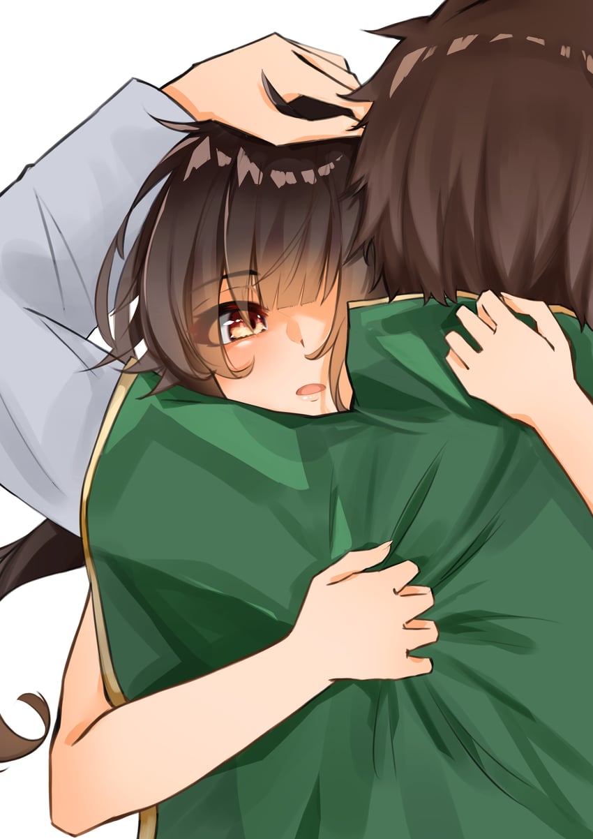 megumin and satou kazuma (kono subarashii sekai ni shukufuku wo!) drawn by senrihinzk