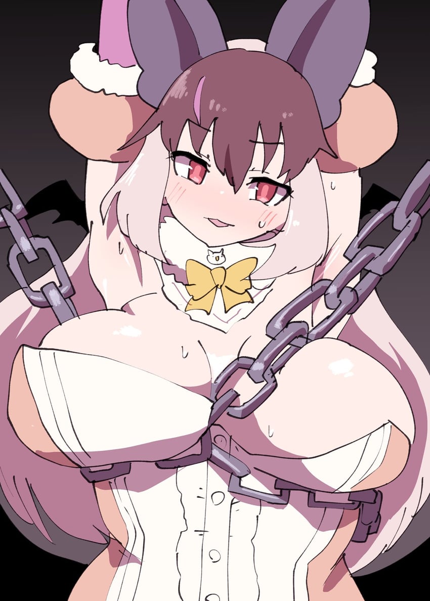 brown long-eared bat (kemono friends and 1 more) drawn by nishuu_miri
