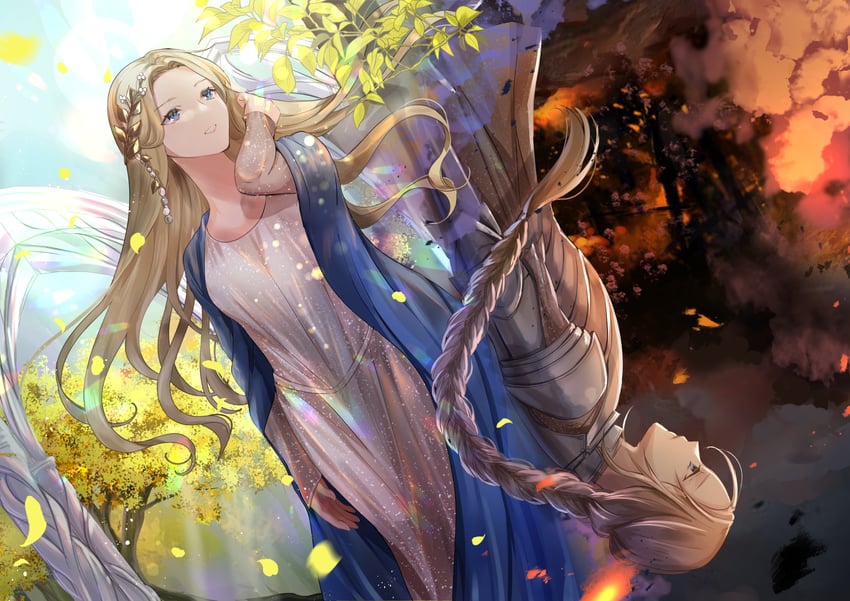galadriel (tolkien's legendarium and 1 more) drawn by kusunokinawate