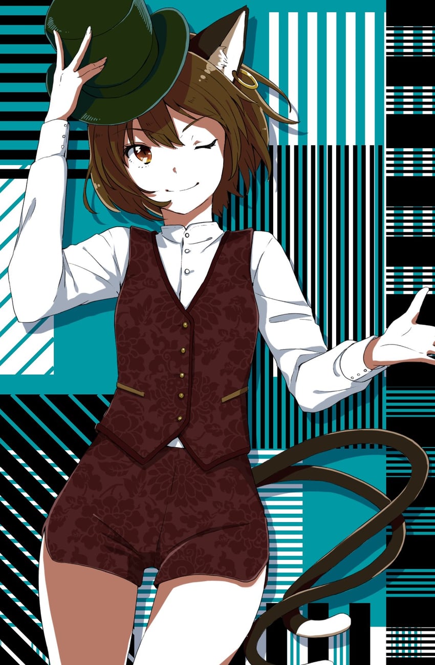 chen (touhou and 1 more) drawn by witoi_(roa)