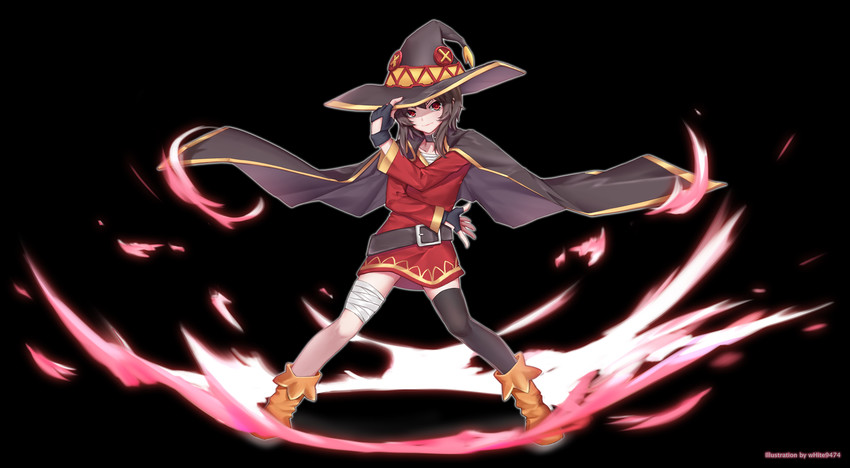 megumin (kono subarashii sekai ni shukufuku wo!) drawn by wish_white