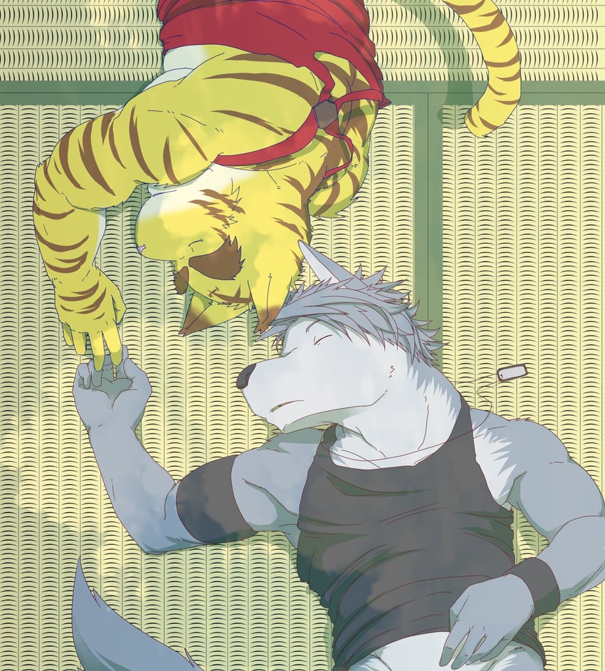 kouya aotsuki and torahiko oshima (morenatsu) drawn by rotton99