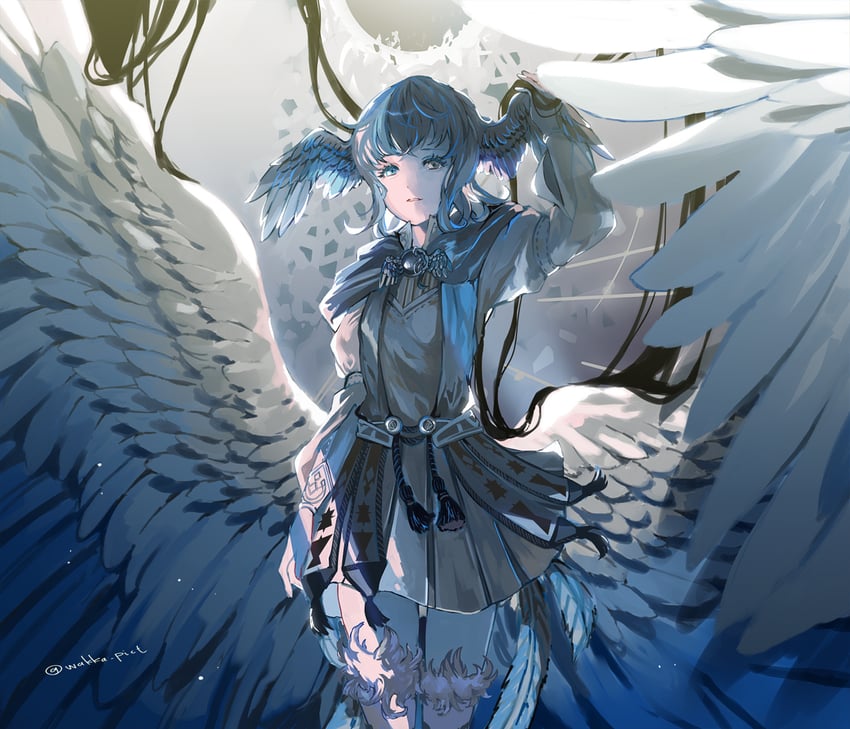 meteion and the endsinger (final fantasy and 1 more) drawn by rekoku