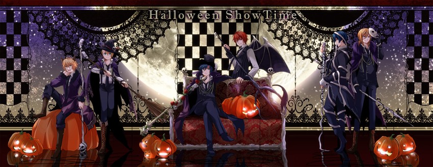kurusu shou, shinomiya natsuki, ichinose tokiya, ittoki otoya, hijirikawa masato, and 1 more (uta no prince-sama) drawn by iroha_(shiki)