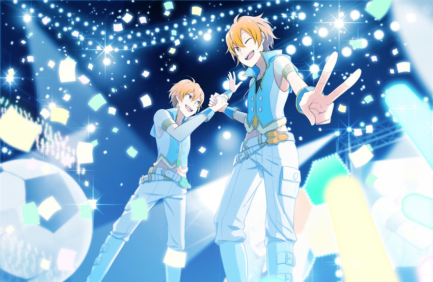 aoi yusuke and aoi kyosuke (idolmaster and 1 more) drawn by shim@