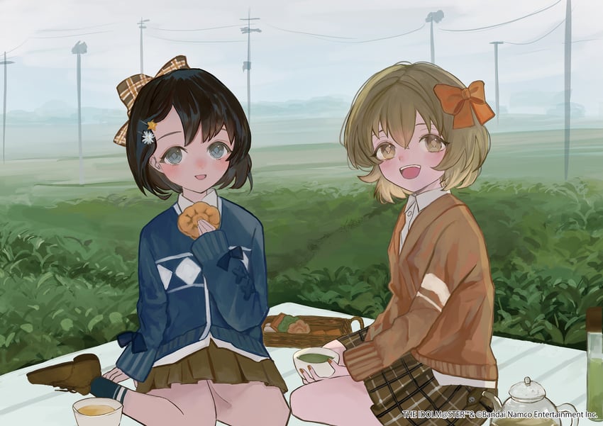 sasaki chie and koga koharu (idolmaster and 1 more) drawn by metro_stars85