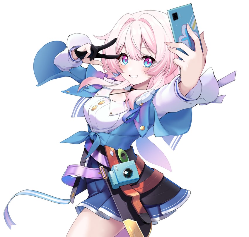 march 7th (honkai and 1 more) drawn by unyon_bbunco