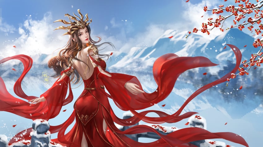 cai lin (doupo cangqiong) drawn by hua_wei_yang
