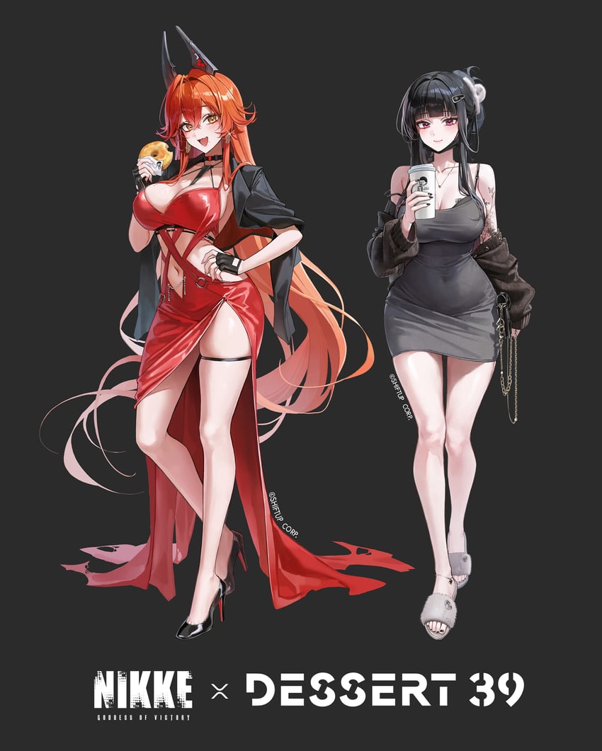 red hood and d (goddess of victory: nikke) drawn by meoyo