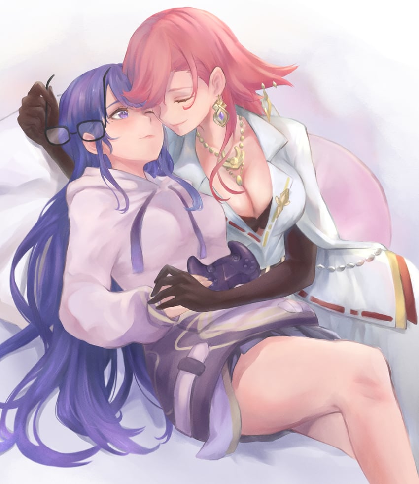 raiden shogun and yae miko (genshin impact) drawn by koko_(koko67956359)